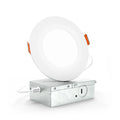 Slim 4 Inch Round LED Recessed Down Light 9W 2700K-6500K CCT 120V