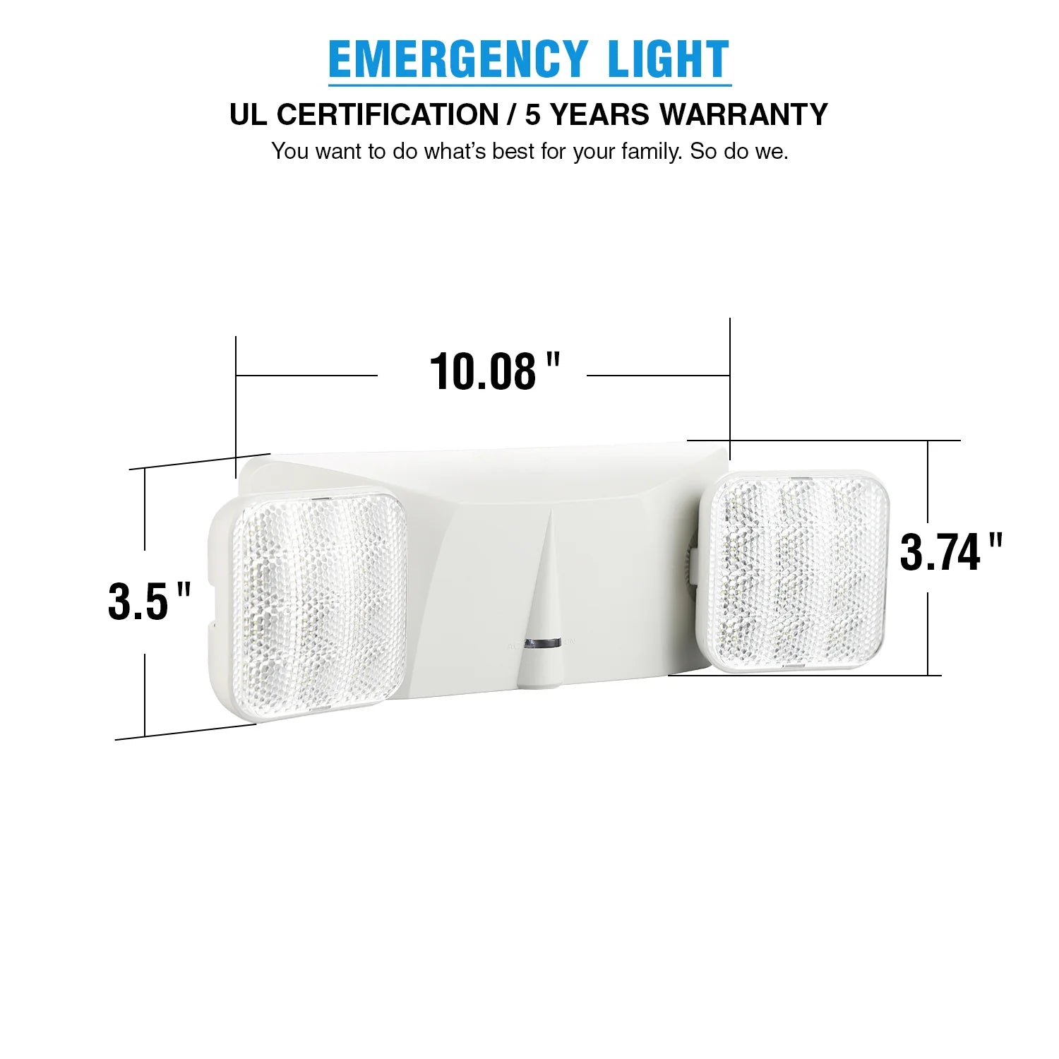LED Dual Head Emergency Light