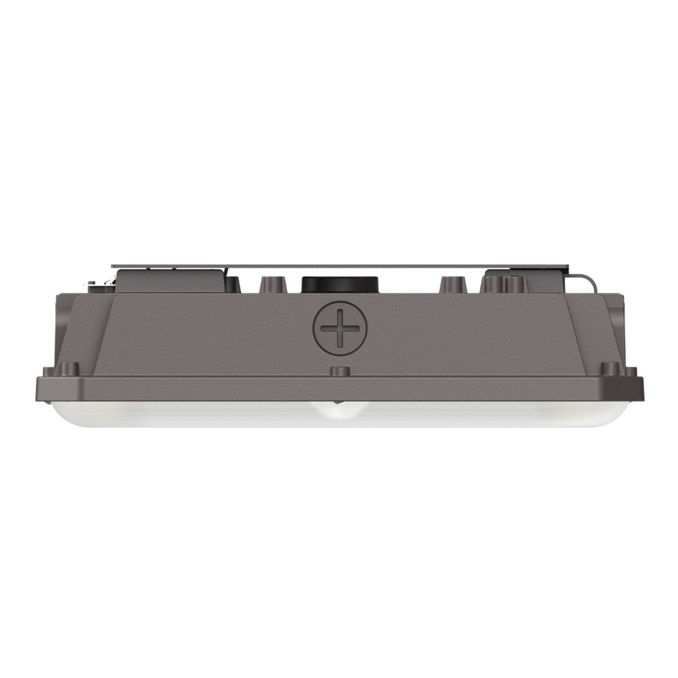 LED Square Canopy Light With Sensor Base - Wattage Adjustable up to 75W - 3 Color Adjustable