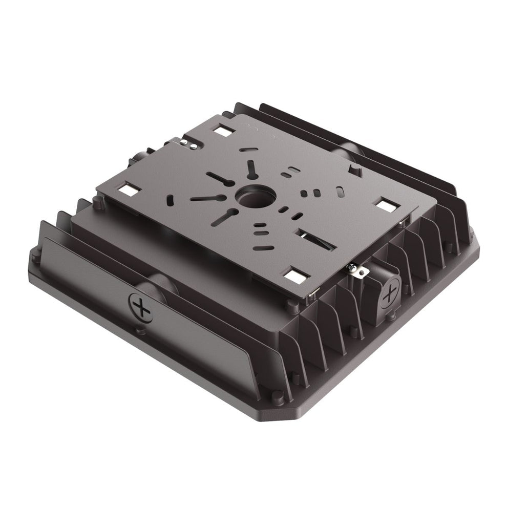 LED Square Canopy Light With Sensor Base - Wattage Adjustable up to 75W - 3 Color Adjustable