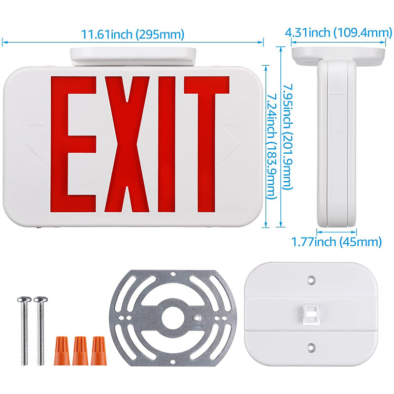 LED Exit Sign - Red Letter