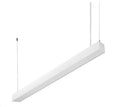 LED 4FT Suspended Linear Up Down Light - Selectable Wattage and CCT - White
