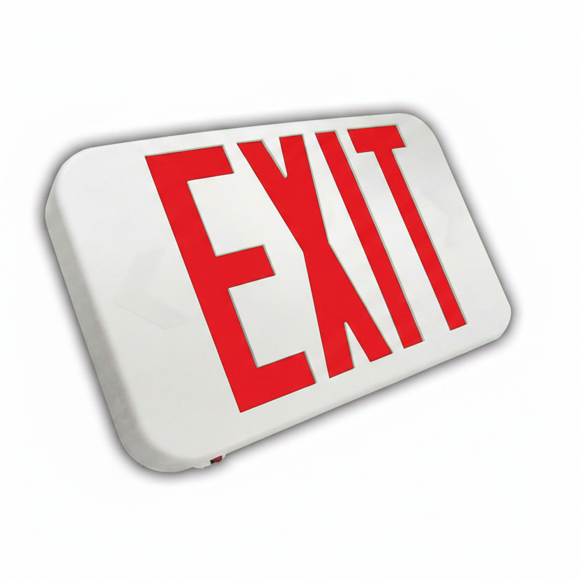LED Bi-Color Emergency Exit Sign - Red & Green Letter