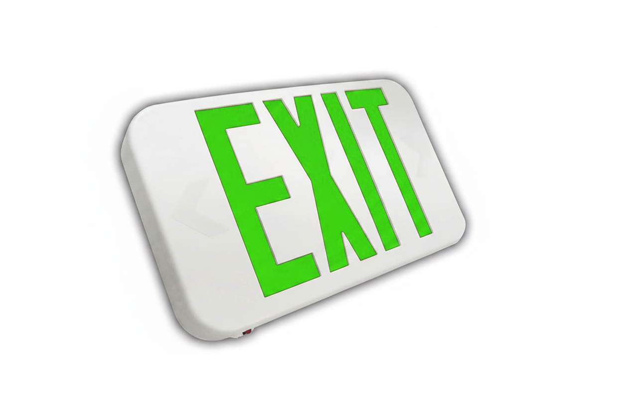 LED Bi-Color Emergency Exit Sign - Red & Green Letter